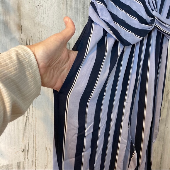 NWT Madison Sleeveless Stripe Jumpsuit - Picture 4 of 13